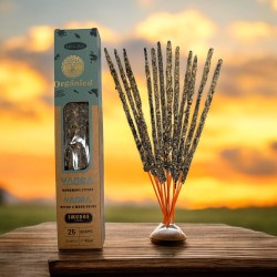 Incenso Ullas de Yagra - Feito à mão - 25g - Fabricado na Índia - 100% Natural - Incenso Orgânico ULLAS