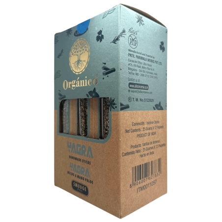 Yagra Biologische Wierookdoos ULLAS - 12 doosjes van 25gr.