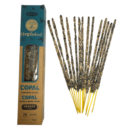 Incenso Ullas Copal - Feito à Mão - 25gr - Fabricado na Índia - 100% Natural - Incenso Orgânico ULLAS