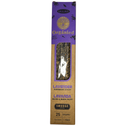 Kadzidło lawendowe - ręcznie robione - 25 g - wyprodukowane w Indiach - 100% naturalne - ULLAS Organic Incense