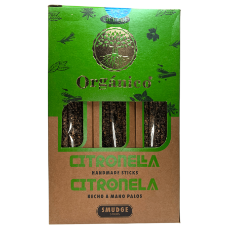 Caja Incienso Orgánico Citronela ULLAS - 12 cajitas de 25gr.