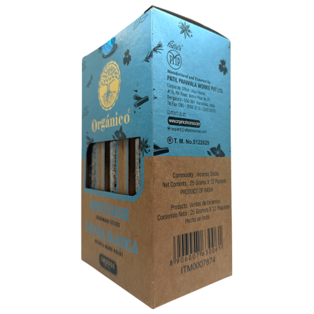 Caixa Encens Orgànic Salvia Blanca ULLAS - 12 capsetes de 25gr.