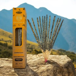 Wierook - ULLAS - Handgemaakt - 25 g - Gemaakt in India - 100% natuurlijk - ULLAS Biologische Wierook