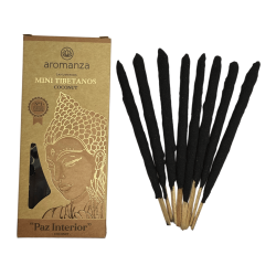 Mini tămâie tibetană cu nucă de cocos Aromanza Argentina - 8 bețișoare parfumate, durată 40 min - Pace interioară