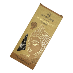 Mini tămâie tibetană cu nucă de cocos Aromanza Argentina - 8 bețișoare parfumate, durată 40 min - Pace interioară