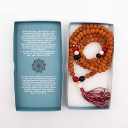 Collar Bali Mala Creu i Creix - 108 Rudraksha