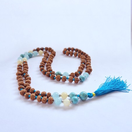 Naszyjnik Bali Mala Bogini Płodności - 108 Rudraksha