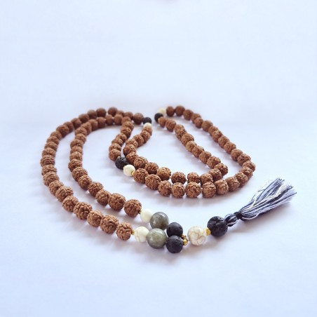 Collar Bali Mala Confianza - 108 Rudraksha