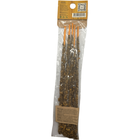 Incenso Good Vibes Palo Santo com Aromanza de Pimenta Laranja - Atração - Formato de Saco 5 varetas grossas