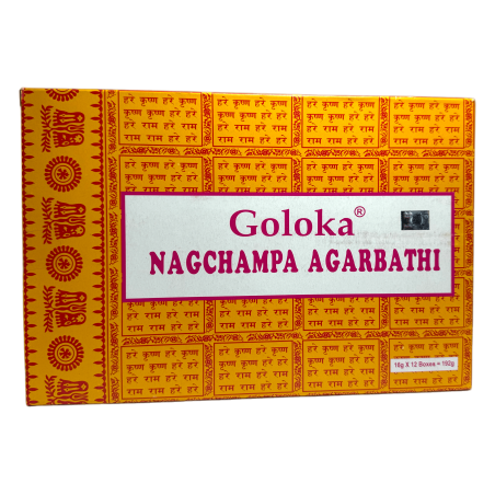 Pudełko Goloka Nag Champa - 12 pudełek po 15 gr. - Kadzidło Masala