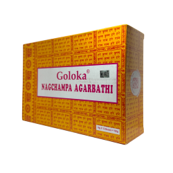 Caja Goloka Nag Champa - 12 cajetillas de 15gr. - Incienso Masala
