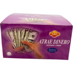SAC Cone Box Attracts Money Patchouli och Mandarin - 12 askar med 10 strutar 120 strutar