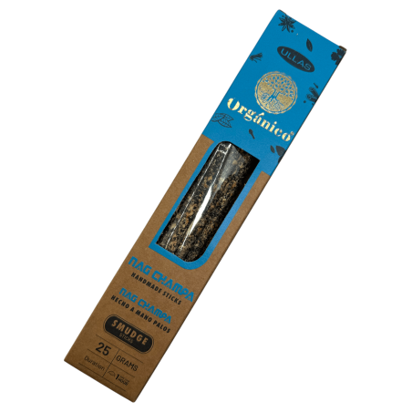 Incenso Nag Champa - Feito à Mão - 25g - Fabricado na Índia - 100% Natural - Incenso Orgânico ULLAS