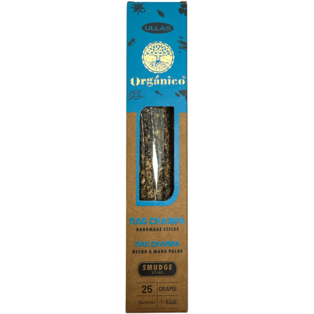 Incenso Nag Champa - Feito à Mão - 25g - Fabricado na Índia - 100% Natural - Incenso Orgânico ULLAS