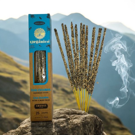 Nag Champa Incense - Handmade - 25g - Made in India - 100% Natural - ULLAS Organic Incense