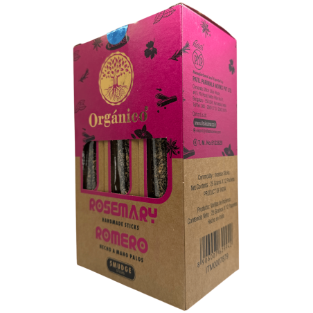 ULLAS Organic Rosemary Incense Box - 12 pudełek po 25 g.