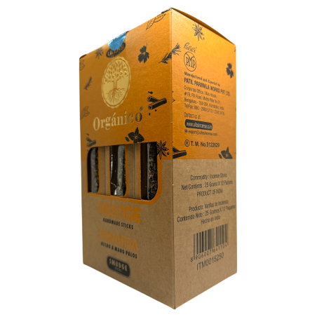 ULLAS Bio-Orangen-Räucherstäbchenbox – 12 Boxen mit 25 g.