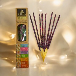 Incenso Ritual Orgânico 7 Arcanjos AROMA Incenso Artesanal - Caixa com 8 varetas de incenso - Duração de 1 hora