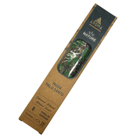 Bio-Räucherstäbchen Yagra Palo Santo AROMA Nature - 8 Stäbchen 1 Stunde Dauer