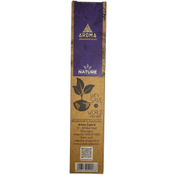 Organisk Nag Champa Rökelse Vit Salvia AROMA Nature - 8 pinnar 1 timmes varaktighet