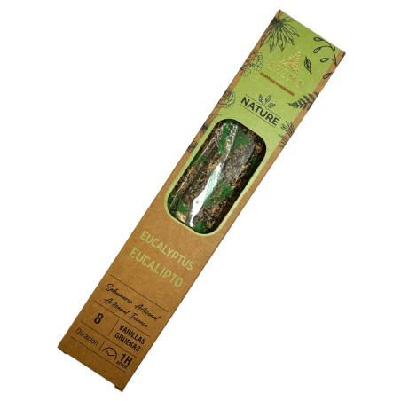 Incienso Orgánico Eucalipto AROMA Nature - 8 varillas 1h duración