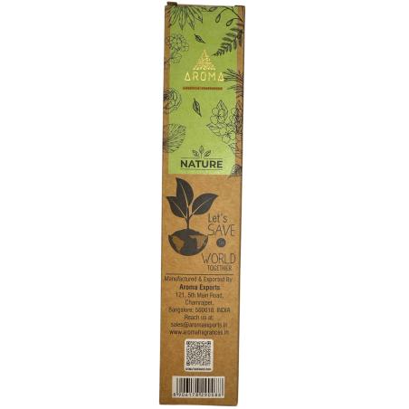 Organic Incense Eucalyptus AROMA Nature - 8 sticks 1h duration