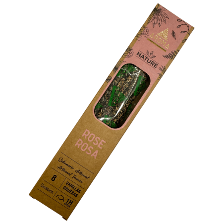 Organic Incense Rose AROMA Nature - 8 sticks 1h duration