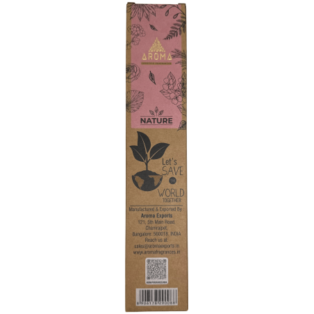 Encens Orgànic Rosa AROMA Nature - 8 varetes 1h durada