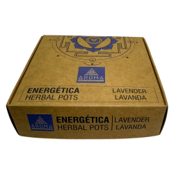 Lavendelharsbekers Kruidenpotten Energieke AROMA Geuren - 4 bekers en branderstandaard - Innerlijke rust, ontspanning, harmonie