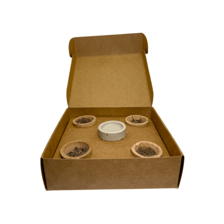 Copos de resina de sálvia branca, potes de ervas, fragrâncias AROMA energéticas - 4 copos e suporte para queimador - limpeza e p