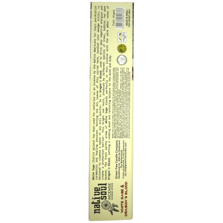 Incenso Native Soul White Sage e Dragon's Blood Green Tree - 15 g di incenso masala
