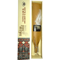 Encens à la sauge blanche et au sang de dragon de Native Soul - 15 g d'encens masala