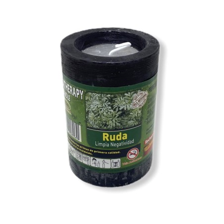 Vela de Aromaterapia Rue Limpa Negatividades - Velas e Aromas - Óleos Essenciais - 11x7cm
