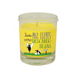 Citronella-Kerze im Glas mit Botschaft – 85 x...