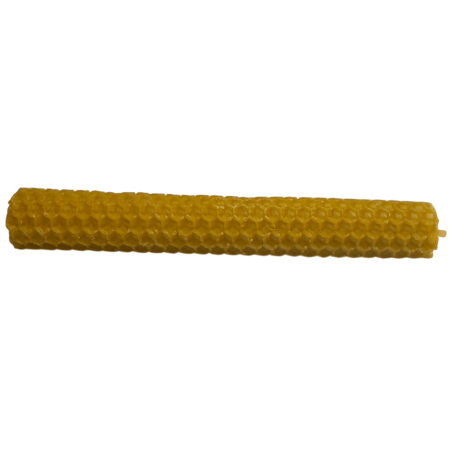 Natürliche Bienenwachs-Honigkerze - 15x2cm