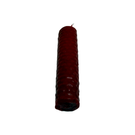 Candela al miele e cera d'api rossa - 10x2,5 cm - Fiducia, Protezione, Passione, Forza vitale
