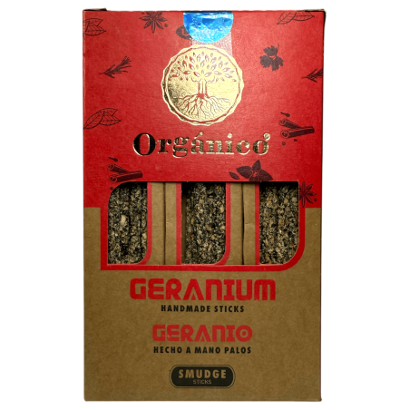 ULLAS Biologische Geranium Wierookdoos - 12 doosjes van 25gr.