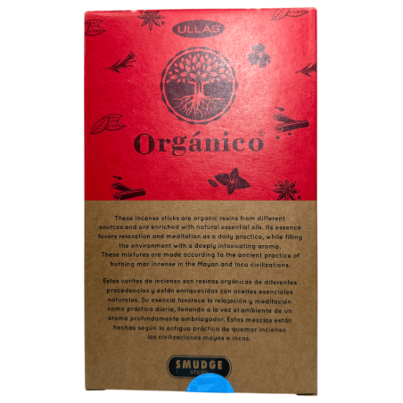 Coffret Encens Géranium Bio ULLAS - 12 boîtes de 25gr.