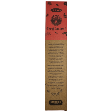 Ullas Geranium Wierook - Handgemaakt - 25g - Gemaakt in India - 100% natuurlijk - ULLAS biologische wierook