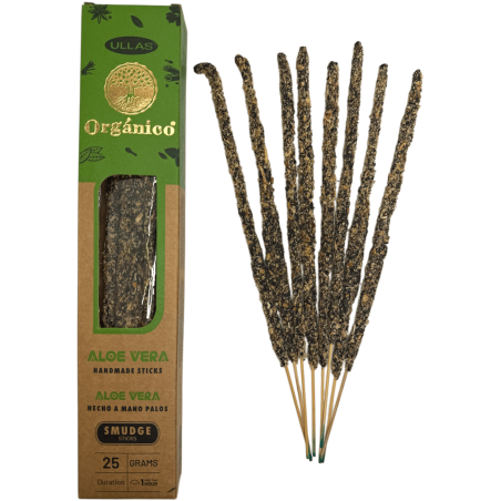Aloe Vera Incense - Handmade - 25g - Made in India - 100% Natural - ULLAS Organic Incense