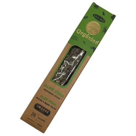 Aloe Vera Incense - Handmade - 25g - Made in India - 100% Natural - ULLAS Organic Incense