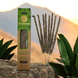 Aloe Vera Rökelse - Handgjord - 25g - Tillverkad i Indien - 100% Naturlig - ULLAS Organisk Rökelse