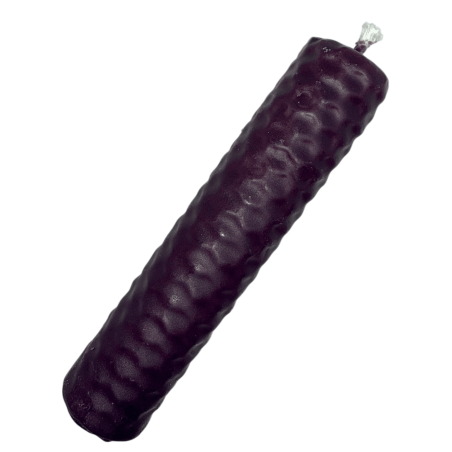 Vela de Miel Cera de Abeja Morada - 10x2,5cm - Transmutación, Sabiduría, Intuición y Chakra Corona
