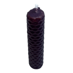 Vela de Mel de Cera de Abelha Roxa - 10x2,5cm - Transmutação, Sabedoria, Intuição e Chakra Coronário