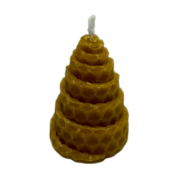 Natuurlijke bijenwas spiraal honingkaars - 5x3,5cm