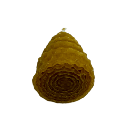 Natural Beeswax Spiral Honey Candle - 5x3.5cm
