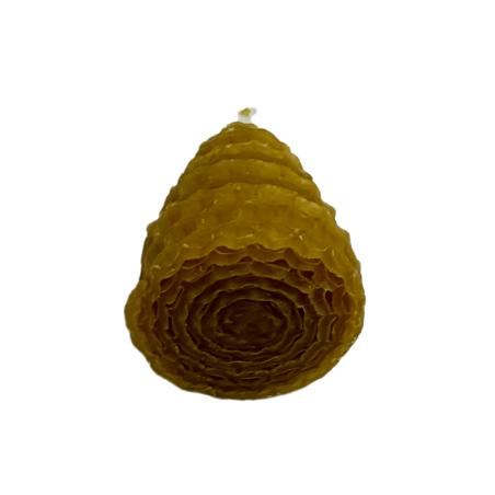 Natural Beeswax Spiral Honey Candle - 5x3.5cm