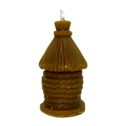 Hutvormige honingkaars 8,5x4,5cm - Huisvormige kaars