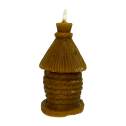 Honigkerze in Hüttenform 8,5x4,5cm - Kerze in Hausform