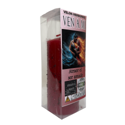 Velón Herboreo Ven a mi - Velón Esotérico 14x6cm - Atraer el ser amado